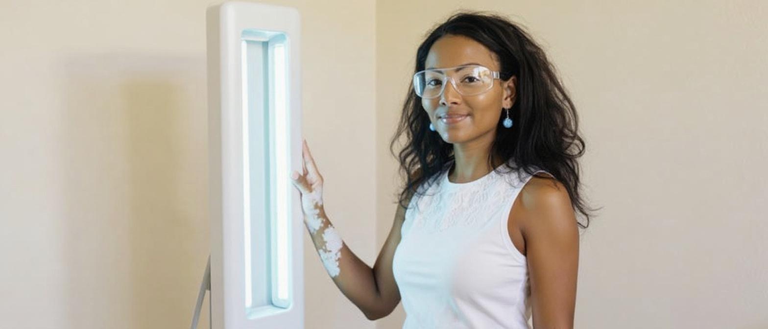 Beth Childs reviewing phototherapy research