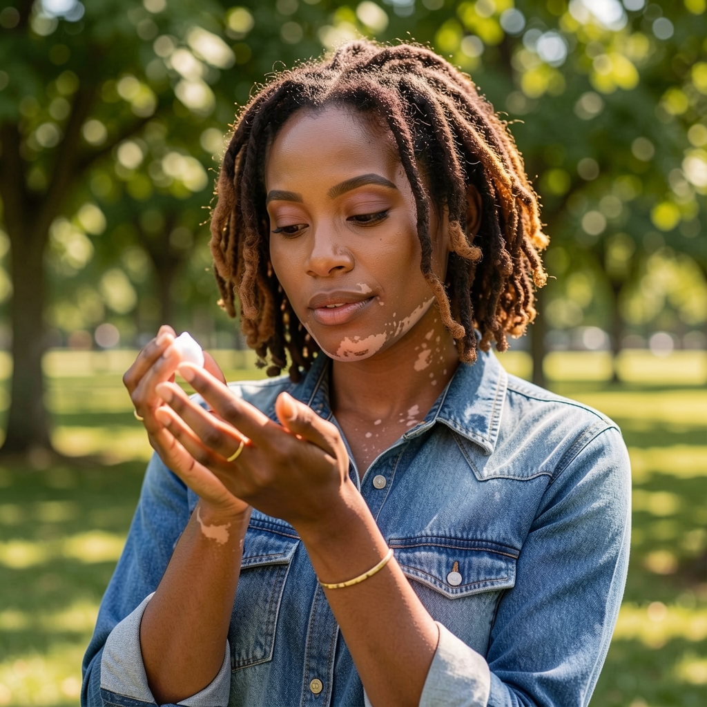 Vitiligo concealer products for skin coverage